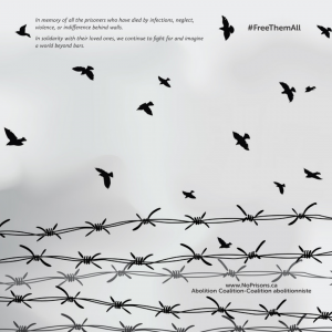 Birds in sky with barbed wire